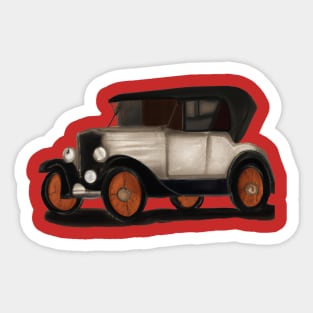Vintage Car Sticker